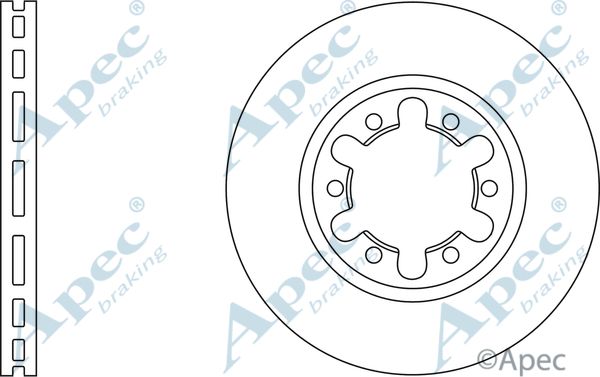 APEC BRAKING Тормозной диск DSK2316